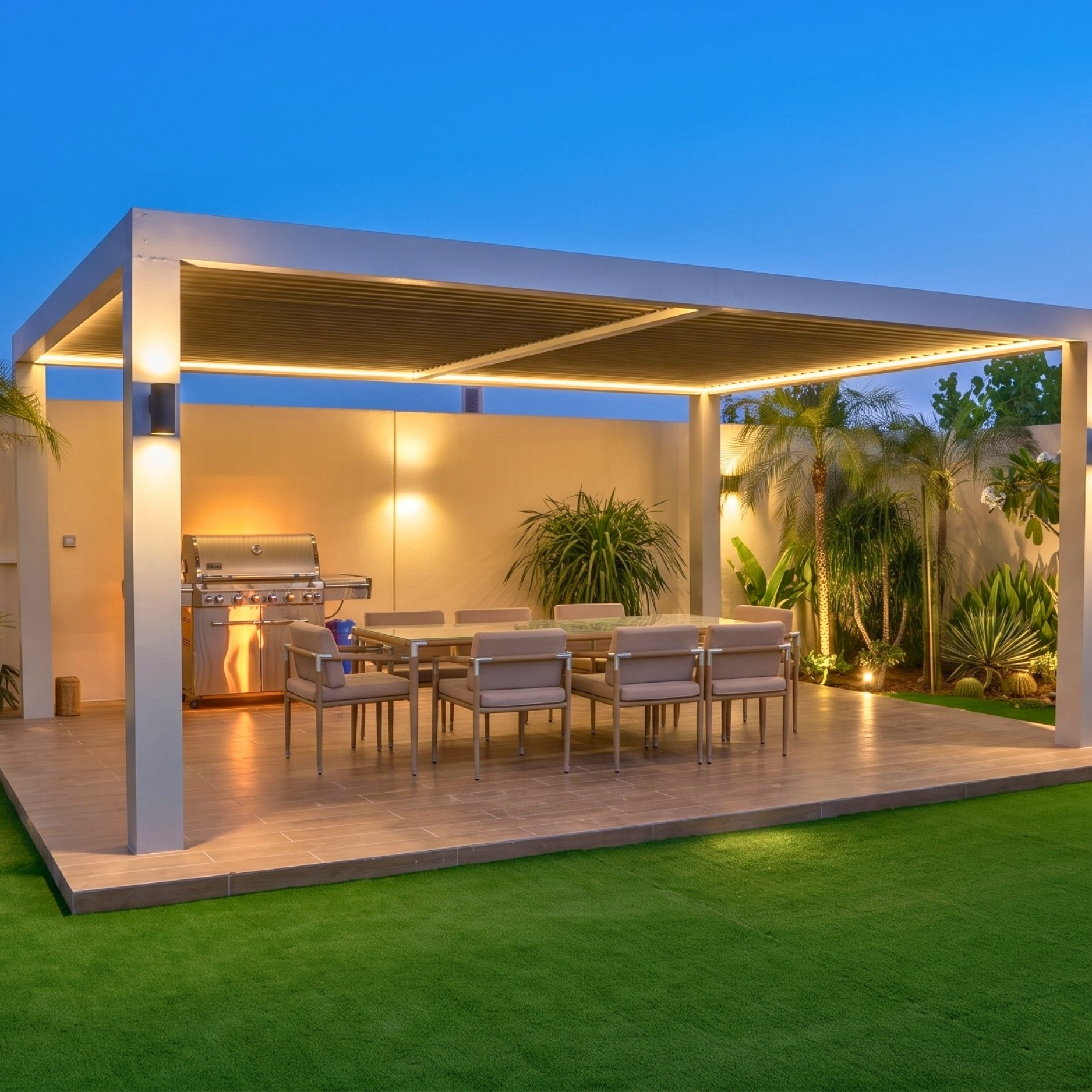 Outdoor dining pergola project